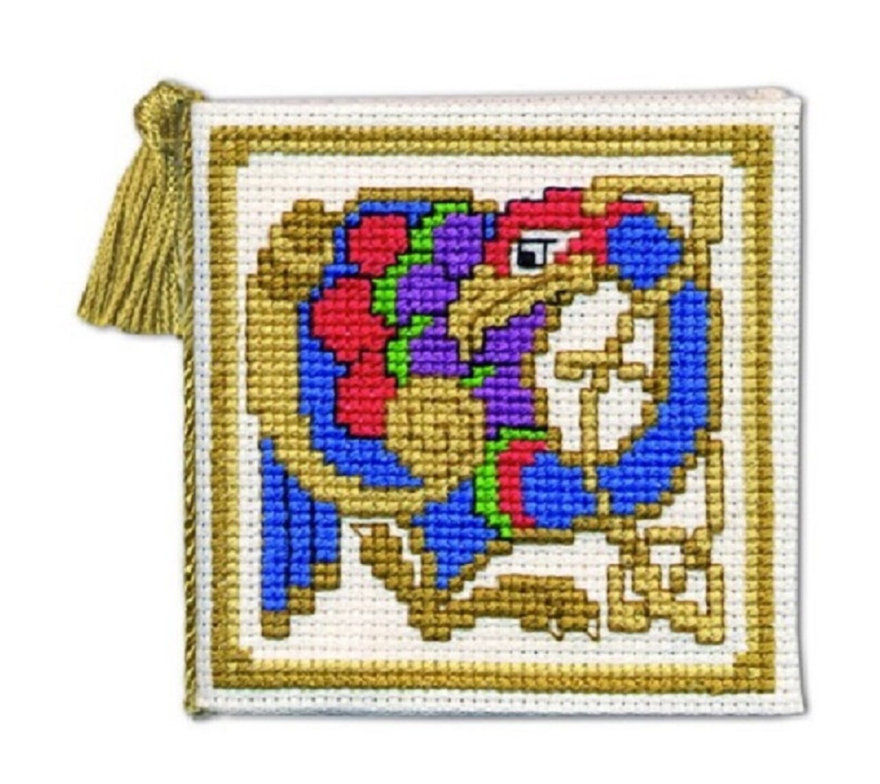 Textile Heritage Needle Case Counted Cross Stitch Kit - Celtic Bird